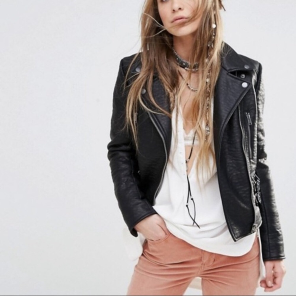 Free People Soho faux leather jacket